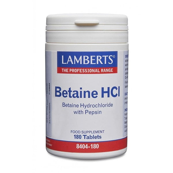 Lamberts Betaine HCl 324mg /Pepsin 5mg