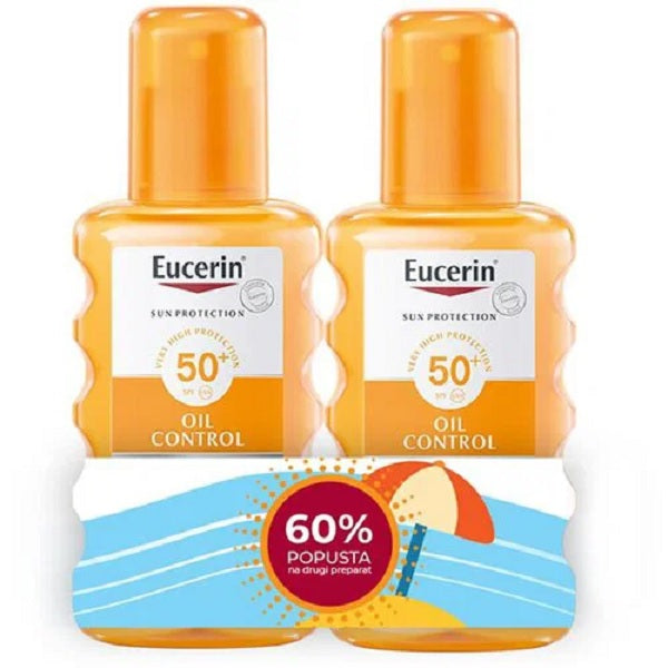 Eucerin Sun Oil Control Dry Touch Sun Spray Transparent SPF50+ Sunscreen Promo Pack