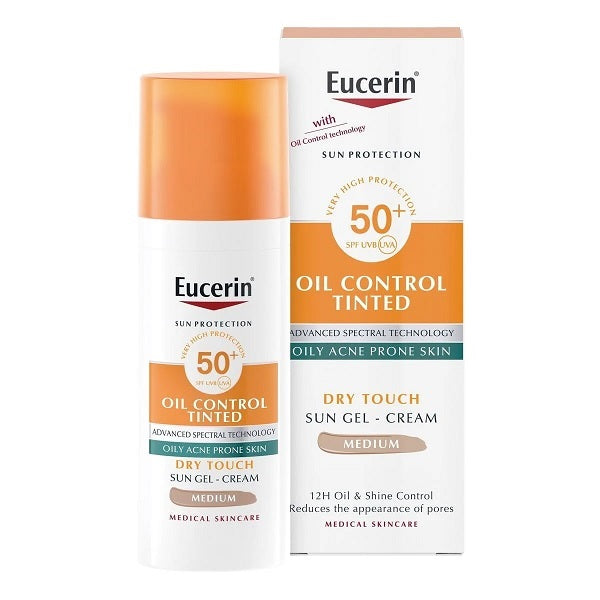 Eucerin Sun Oil Control Tinted Gel-Cream Dry Touch SPF50