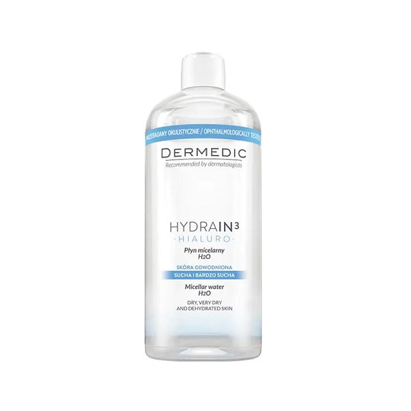 Dermedic Hydrain 3 Hialuro Ujë Micelar H2O - 500 ml