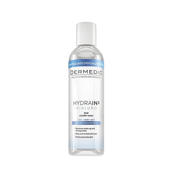 Dermedic Hydrain 3 Hialuro Ujë Micelar H2O - 200 ml