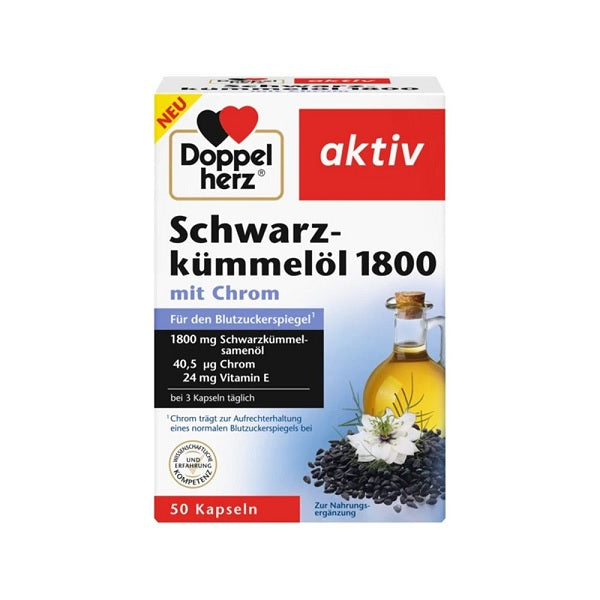 Doppelherz Schwarzkümmelöl 1800 *50 Kapsula
