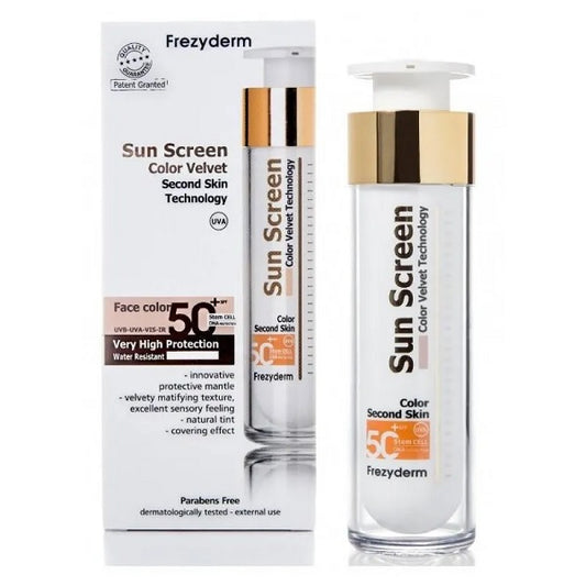 Frezyderm Sun Screen Color Velvet Face Cream Spf 50+