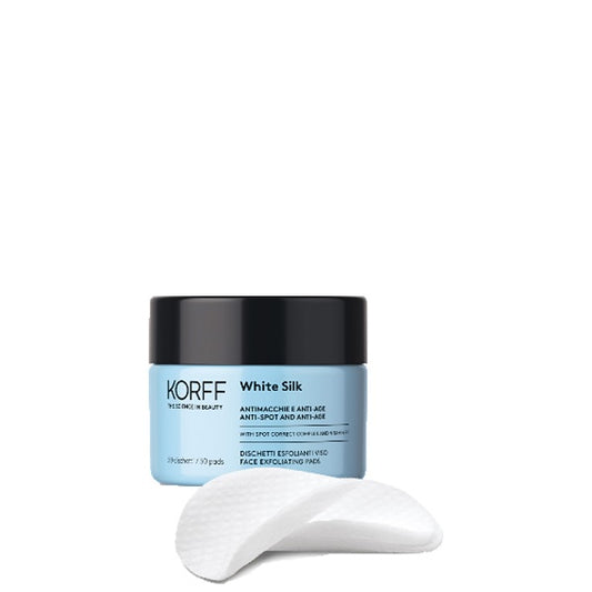 Korff White Silk Anti-Spot And Anti-Age Face Exfoliating Pads