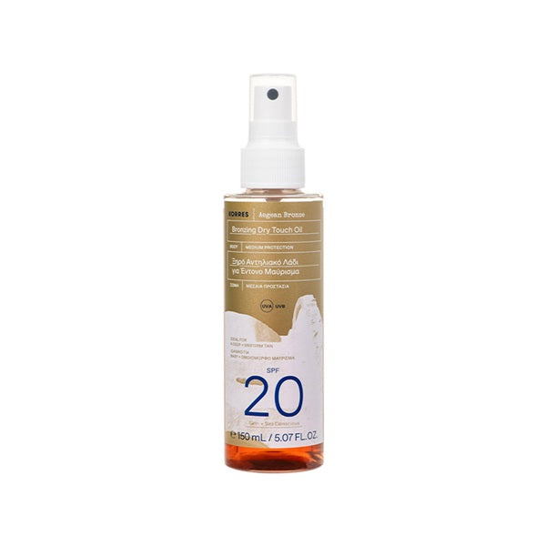 Korres Aegean Bronze Sun Oil Spf 20 150ml