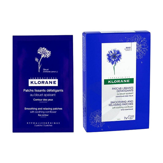 Klorane Patchs yeux lissants et défatigants au Bleuet
