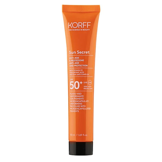 Korff Sun Secret Fluido Viso Uniformante Spf 50+