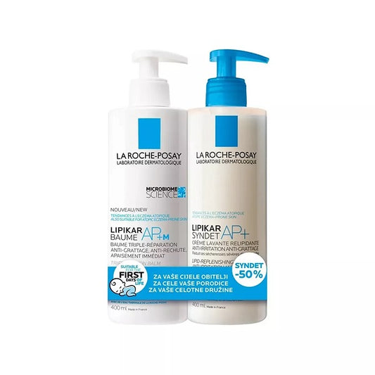 La Roche Posay  Lipikar Baume AP+ M & Lipikar Syndet AP+