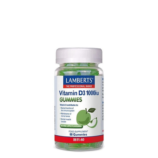 Lamberts  Vitamin D3 1000 IU Gummies *60 gummies