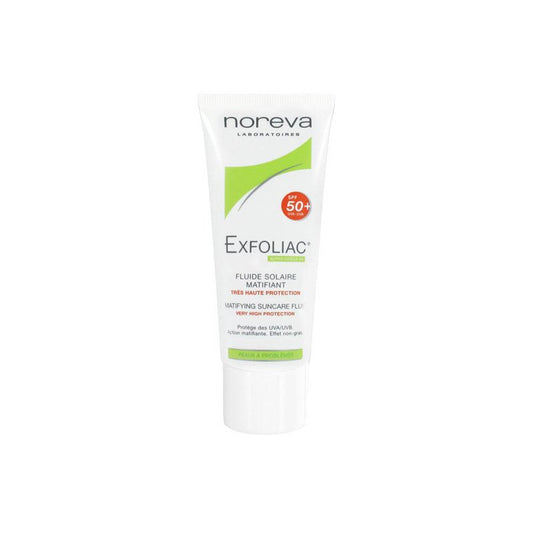 Noreva Exfoliac  Fluide Solaire Matifiant Spf 50+