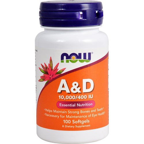 Now-Vitamin A&D 10,000/400 IU
