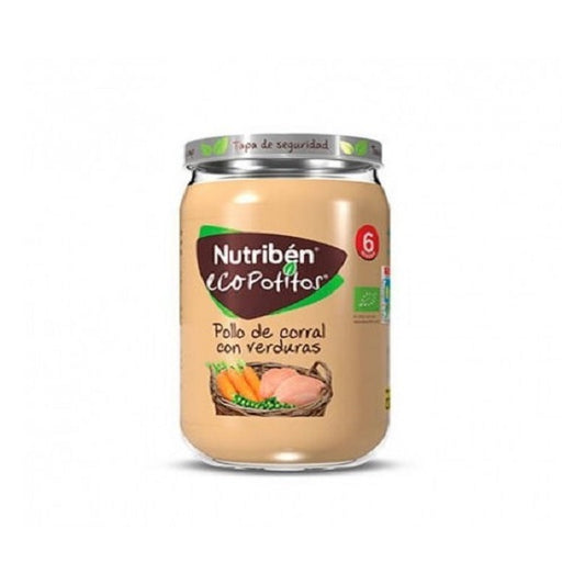 Nutriben Eco Potitos Pollo Coral Con Verduras 6m