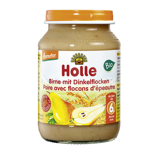 Holle- Pear With Spelt Flakes 6m+