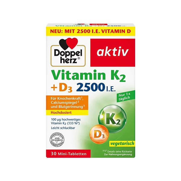 Doppelherz Vitamin K2+D3 2500  * 30 tab