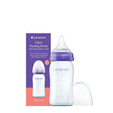 Lansinoh  Glass Feeding Bottle NaturalWave Teat Slow Flow 1 Months+